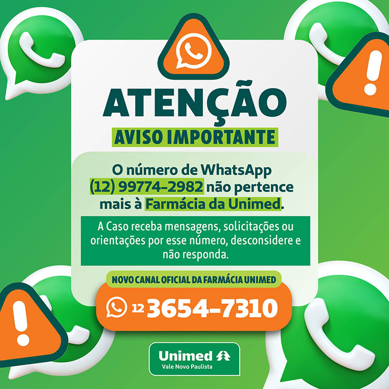 Aviso Farmácia Unimed